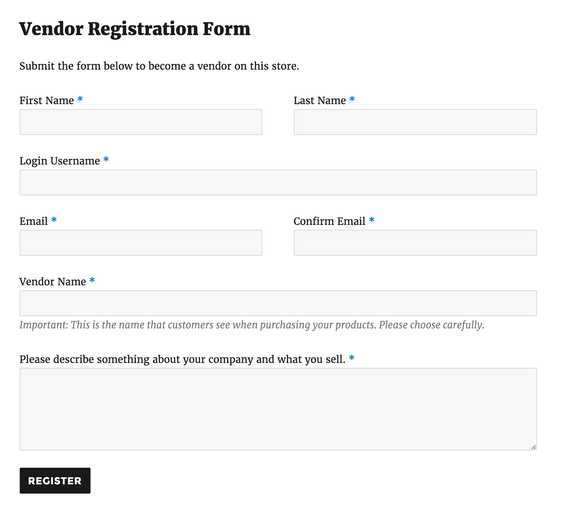 Registration